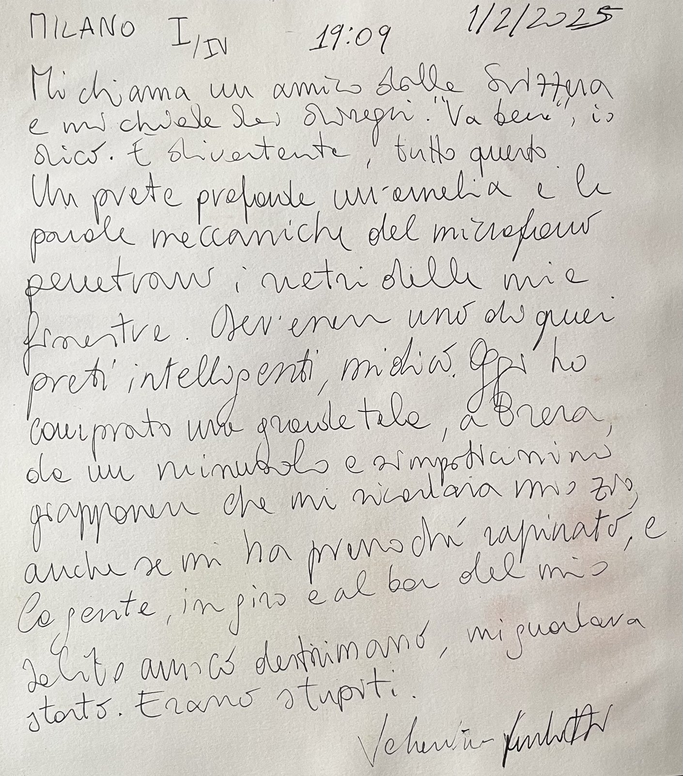 1/2/2025 I, retro manoscritto
