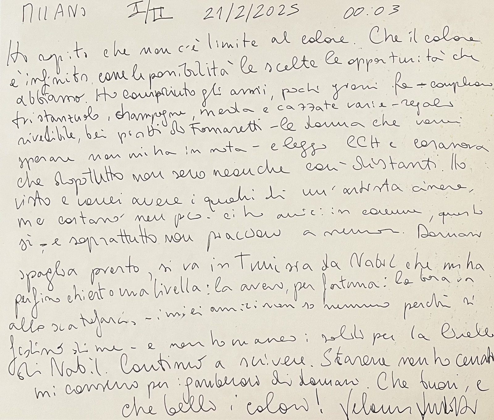 21/2/2025 I, retro manoscritto
